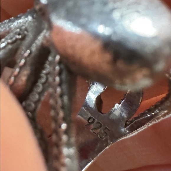 Small Octopus Ring, Sterling Silver Biker Ring, Animal Gothic Ring Size 4 - Picture 6 of 6